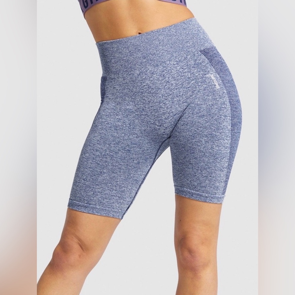 Gymshark Flex High-Rise Shorts Small Navy Marle